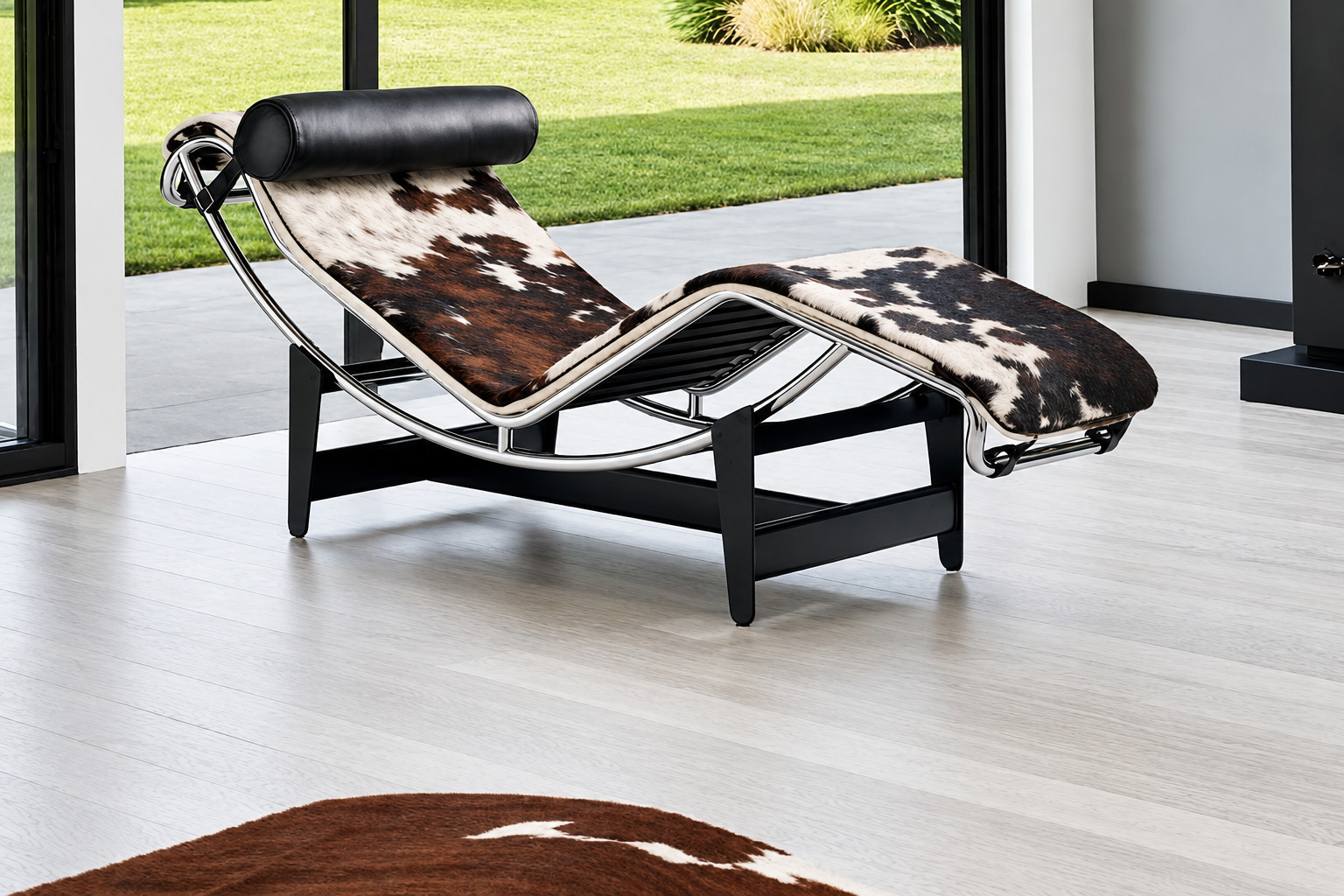 Corbusier LC4 koeienhuid tricolor