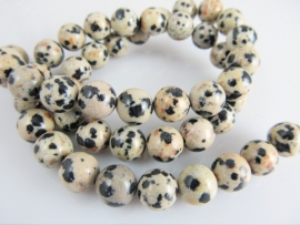 Dalmatier jaspis kraal rond 8-8.7 mm