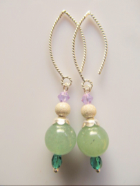 Oorbellen "Glitter Aventurine"