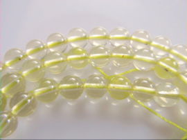 Lemonkwarts ronde kraal 6.5 mm