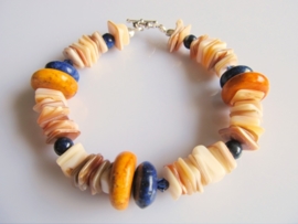 Armband "Nature with Yellow and Blue"