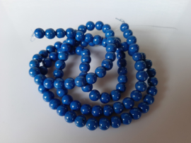 Howliet ronde kraal kobaltblauw  8-8.3 mm