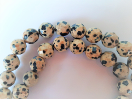 Dalmatier jaspis ronde facet kraal 10 mm