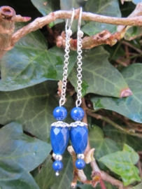 Oorbellen "Blue Chain"