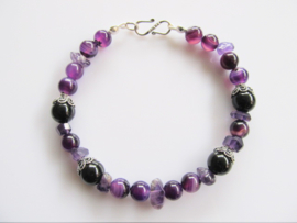 Armband "Purple with Black"