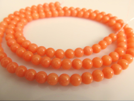 Koraal oranje rond 4 mm