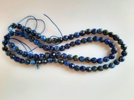 Lapis Lazuli kraal natuurlijk facet rond 4 mm