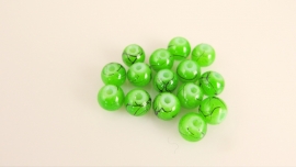 Glaskraaltje groen coated rond 6.5 mm