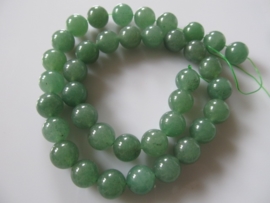 Jade groene kraal rond 10.5-10.8 mm
