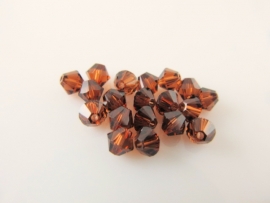 Swarovski Xilion 5328 Kraal Smoked Topaz 4 mm