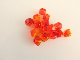 Swarovski Xilion 5328 Kraal Fire Opal 4 mm