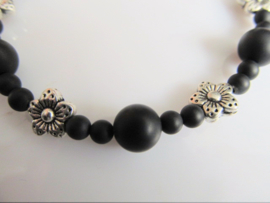 Armband "Black Flower"