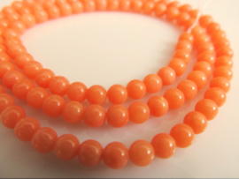 Koraal oranje rond 4 mm