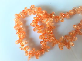 Bergkristal side-drill kraal oranje-bruin 3.5-5x6-9 mm