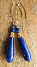 Oorbellen "Long Lapis"