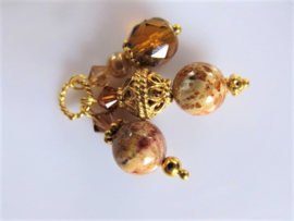 Hanger "Golden Fossil Glass Trio"