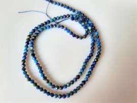 Lapis Lazuli kraal natuurlijk facet rond 3 mm