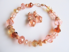 Armband "Rose Gold Crystal"