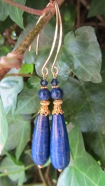 Oorbellen "Long Lapis"