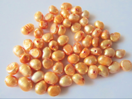 Zoetwaterparel kraal barok caramel 6-7 mm