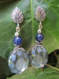 Oorbellen "Blue Leaf"