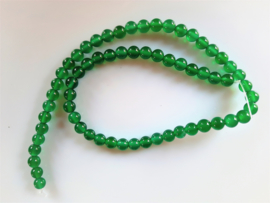 Onyx groen kraal rond 6.2-6.3 mm