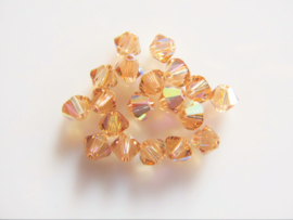 Swarovski Xilion 5328 Kraal Light Calorado Topaz AB 4mm