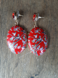 Oorbellen "Red Birds"