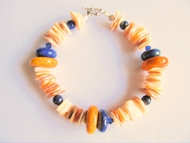 Armband "Nature with Yellow and Blue"