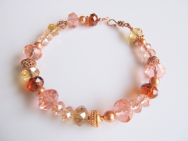 Armband "Rose Gold Crystal"