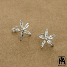 Silver earrings flowers - ZIlveren oorbellen bloemen(Z2)