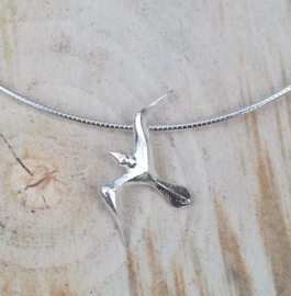 Pendant silver seagull - Hanger zilveren meeuw