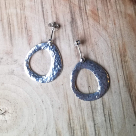 Silver earrings - zilveren oorbellen (016)