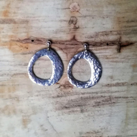 Silver earrings - zilveren oorbellen (016)