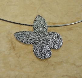 Pendant silver butterfly - Hanger zilveren vlinder  (Ha 159)