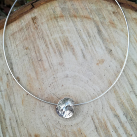 Silver pendant ceropegia - Zilveren hanger ceropegia (Ha 10)