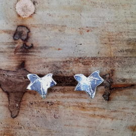 Silver earrings hedera - Zilveren oorbellen klimop