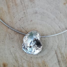 Silver pendant ceropegia - ZIlveren hanger ceropegia (Ha9)