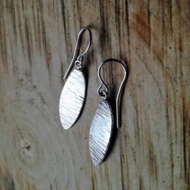 Silver earrings wave - Zilveren oorbellen wave (X10)