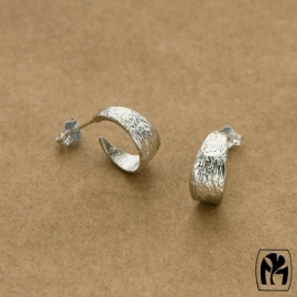 Silver earrings Hoops - zilveren oorbellen hoepeltjes(D6)