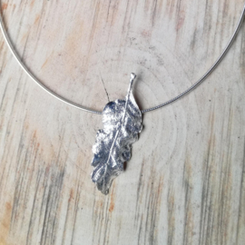 Silver pendant oak - ZIlveren hanger eik (Ha13)