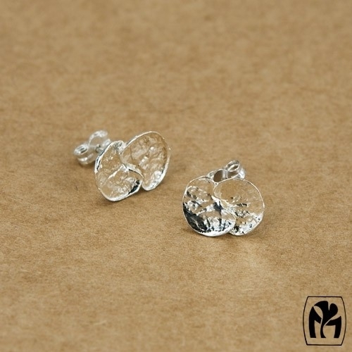 Silver earrings ceropegia - Zilveren oorbellen ceropegia(C1)