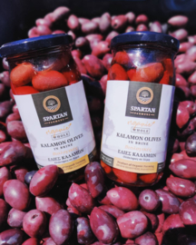 6 x Gefermenteerde biologische kalamata olijven met pit en zonder pit