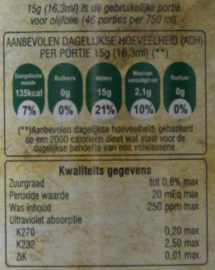 Tijdelijk  6x Latzimas Griekse Biologische Olijfolie extra vierge 750ml,GRATIS VERZENDING