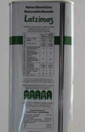 2X5 Liter  Latzimas griekse biologische olijfolie extra vierge in 5 liter blik & GRATIS  VERZENDING