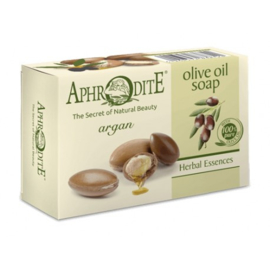 Aphrodite zeep op basis van  100 % pure olijfolie en argan olie, geen parabenen