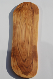 Uitverkocht olijfhouten borrel/tapas plank 52x17cm Nr 13