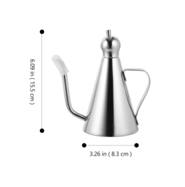 Gemaakt van 304 roestvrij staal.300ml Ca. 8.3x8.3x15.5cm.
