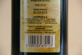 T/M 29-01-22:  3 Flessen 250 ml Latzimas biologische olijfolie extra vierge & luxe roestvrijstalen bewaarflesje voor olijfolie of azijn