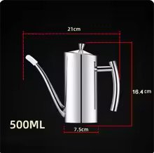 RVS olijfoliekan, inhoud 0,5 liter